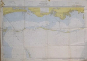1947 C&GS Karte MISSISSIPPI SOUND Gulfport Biloxi Pascagoula Katzeninsel Hundeschlüssel - Bild 1 von 12