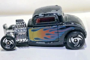 Hot Wheels '32 Ford Coupe Black w/Flames 1997 - Picture 1 of 6
