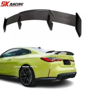 Real Carbon Fiber Rear Trunk Spoiler Wing New Style For Tesla Model 3 2017-2021 - Picture 1 of 16