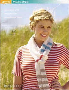Berroco Knitting Pattern Book #328 Weekend Stripes 12 Knits for Women - Picture 1 of 12