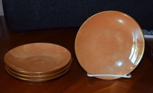 4 placas de platillo vintage Epiag China de 5,5" reales CZCHG-SLOV. Tono dorado - Imagen 1 de 4