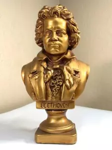 Estatua de colección BEETHOVEN busto grande yeso de tiza MCM música clásica - Imagen 1 de 8