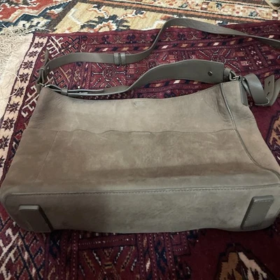 Bandolera de cuero gris All Saints Foto 1 de 4