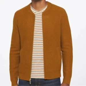 Suéter Bomber Artefact Lana Caldera Cremallera Marrón Talla L - Imagen 1 de 9