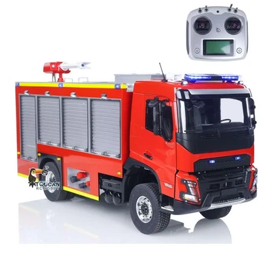 AWD RC Car 1/14 Radio Controlled Sprinkler Fire Truck 4*4 Water Spraying Model - Image 1 of 4