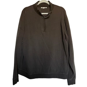 Cutter&Buck Pima Cotton 1/4 zip pullover Pullover Brown XL Golf Casual preppy - Picture 1 of 8