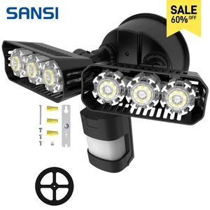 SANSI 2700LM 27W LED Motion Sensor Outdoor Security Light Bright Garden Garage - Picture 1 of 8