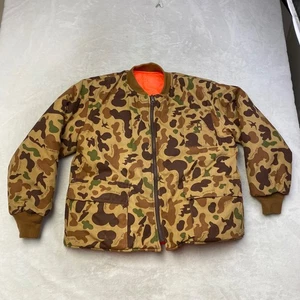 Bob Allen Ducks Unlimited XL Camo Hunting Reversible Puffer Jacket Mens - Picture 1 of 13