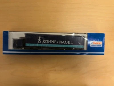 ROCO VOLVO ZUG PLASTIC SEMITRAILER TRUCK MODEL BLUE KUHNE & NAGEL AUSTRIA BOXED - Image 1 of 4