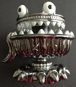 Bath & Body Works Halloween Monster Green Light Up 3 Wick Candle Holder - Picture 1 of 3