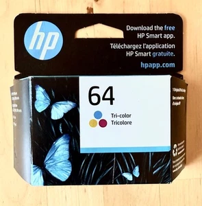HP 64 Tri-Color Original Ink Cartridge(N9J89AN) Expires May 2026 - Zdjęcie 1 z 5