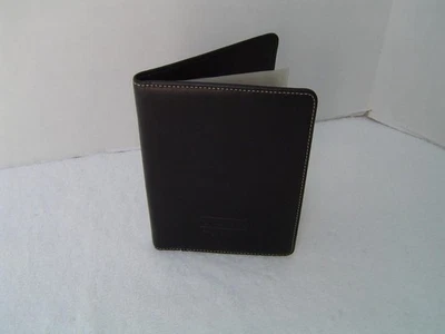 NUEVO LIBRO DE FOTOS COACH AUTÉNTICO CUERO NEGRO EN RELIEVE #FS7698 NUEVO CON DEFECTOS Foto 1 de 4