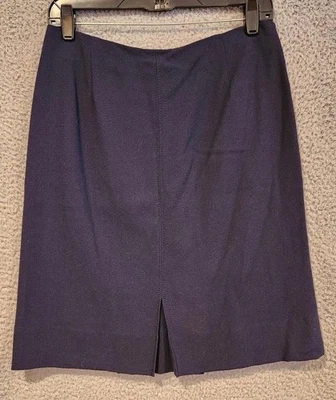 Falda Valentino Mujer 10 Mezcla de Lana Clásica Carrera Cremallera Hecha en Italia Foto 1 de 4