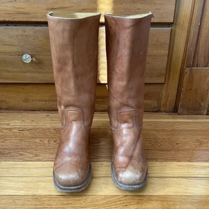 Frye Vintage Campus 14L Saddle Brown Boots Women’s Size 9.5M - Picture 1 of 13
