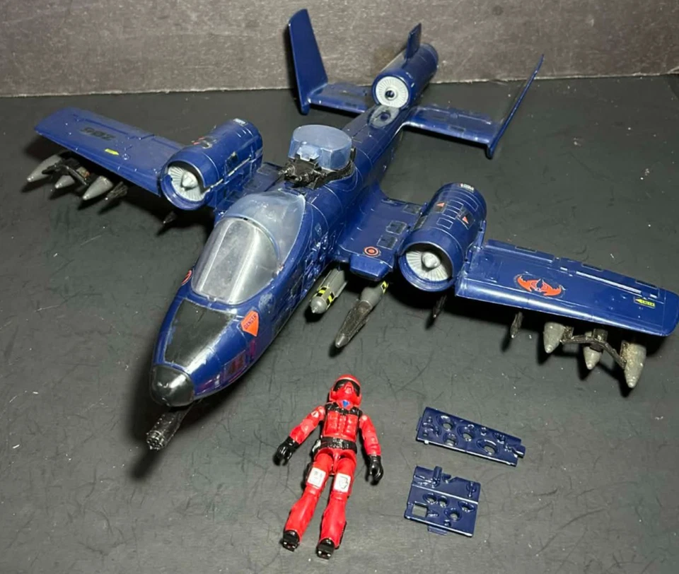 GI Joe Cobra Rattler con Comadreja Salvaje 100% Completo 1984 Jet A-10 Muy Bonito #4 Foto 1 de 4