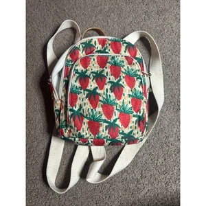 Bouffant & Broken Hearts Kendra Dandy STRAWBERRY Strawberries BACKPACK Bag - Picture 1 of 6