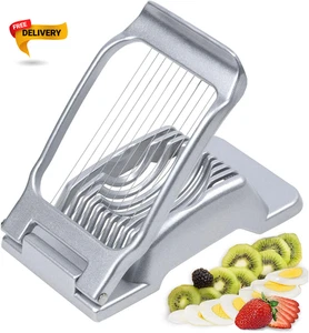 Eierschneider für hartgekochte Eier Schwerlast Obst Eier Schneider mit Edelstahl...... - Bild 1 von 12