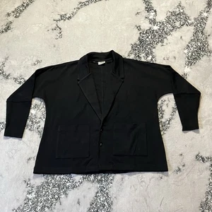 Pact Blazer Damen Gr. L Schwarz Flugzeug Relaxed Minimalistisch Modern Basic - Bild 1 von 8