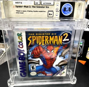 Spiderman 2 Sinister Six POP 3 Spider-Man Sealed VGA WATA CGC Gameboy Color GBC - Picture 1 of 19