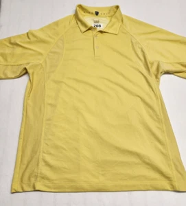 Nike Polo Golf Shirt Mens XL Yellow Mesh Lined Golfing Performance Short Sleeve - Picture 1 of 11