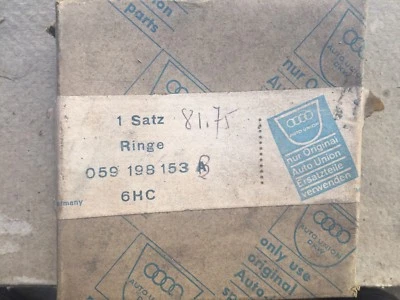 AUTO-UNION AUDI 100 LS 100 CUPÉ 1971 1972 1973 Juego de anillos de pistón 81,75 mm N.O.S Foto 1 de 2