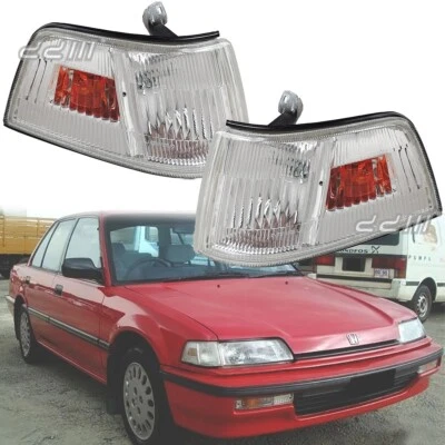 1 Pair Corner Light Lamp For Honda Civic SH4 EF2 1990-1991 ED EF 4 Door Sedan - Image 1 of 4