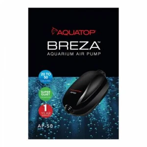 AQUATOP Breza AP-50 – Pompa ad aria silenziosa a doppia uscita per acquari fino a 50 Gal - Foto 1 di 2