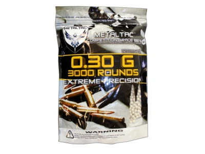 MetalTac 3000 Bag .30g 6mm BBs Ammo Pellets 0.3g Premium Quality Airsoft Guns