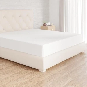Spannbettlaken Super King 180x200cm weiche Mikrofaser extra tief 30cm weiß OFFEN - Bild 1 von 2