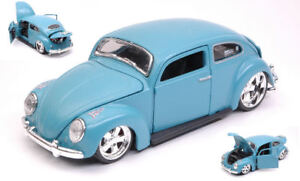 Volkswagen VW Beetle Custom Lumière Bleu 1:24 Model 31023LB Maisto