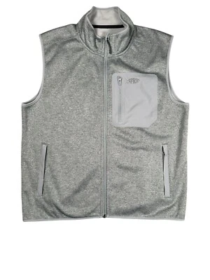Chaleco AFTCO Para Hombres Talla Mediana Verde Gris Sin Mangas Cremallera Completa Pesca al Aire Libre Foto 1 de 4