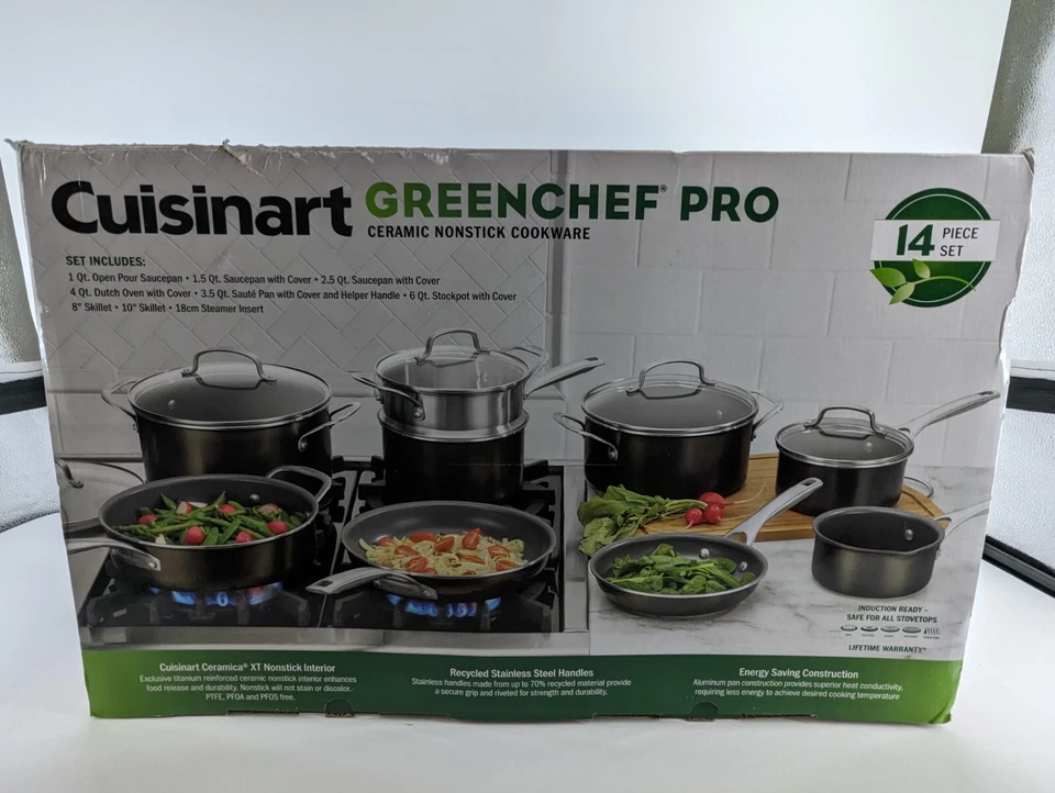 Cuisanart Greenchef pro 14 piece set - Image 1 of 4