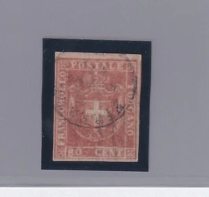 1860 Toskana: Provisorische Regierung Wappen 80c. carmicino (Nr.22) SPL. (427/s28) - Bild 1 von 1