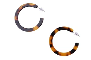 Leopard Print Hoop Earrings For Girls Women Pierced Fancy Fashion Jewellery - Picture 1 of 8