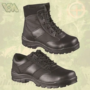 MEDIAS BOTAS DE SEGURIDAD MEDIAS ZAPATOS MIL-TEC TREKKING OUTDOOR NEGRAS SENDERISMO CAMPING - Imagen 1 de 5