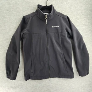 Columbia Jacket Boys Medium Black Ascender Softshell Full Zip Casual Pockets - Picture 1 of 13
