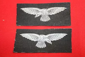 ÁGUILAS DE HOMBRO ORIGINALES DE PRINCIPIOS DE LA SEGUNDA GUERRA MUNDIAL REAL ROYAL AIR FORCE RAF IMPRESAS 100% GENUINAS - Imagen 1 de 1