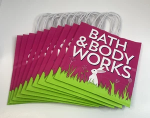 Menge 10 Bad & Body Works leere Papiertüten Medium brandneu 8"" x 8"" Frühling - Bild 1 von 12