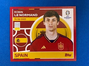 Topps Euro 2024 Swiss Edition Red Border ESP8 Robin Le Normand (Spain)🔴 - Imagen 1 de 1
