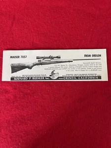Pubblicità vintage 1975 Maynard P. Buehler Mauser stampa 7x57 - solo pubblicità - Foto 1 di 6