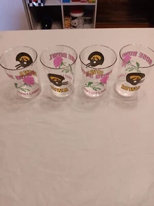 Lot Of 4 Iowa Hawkeye 1982 Rose Bowl Jan 1st 1982  Sweetheart Plastic Cups Pub - Picture 1 of 5