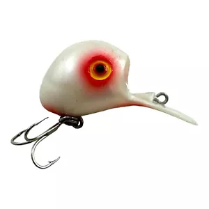 UBANGI -TYPE (Unknown Maker) 2" Fishing Lure • PEARL WHITE RED - Picture 1 of 4