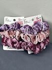 Scunci 6 Pack Of Pink Purple Velvet Assorted, 33462 Soft Scrunchies