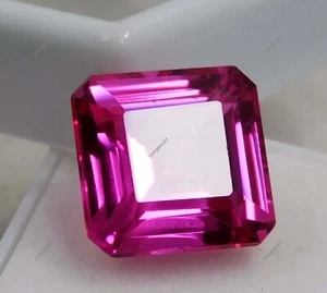 Extremely Rare Pink Sapphire Square 10 Ct NATURAL CERTIFIED Loose Gemstone - Picture 1 of 6