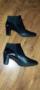Ara 41 7 Leder Stiefelette Schwarz Neu - Bild 1 von 8