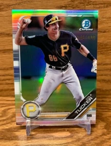 COLE TUCKER Refractor /499 2019 Bowman Chrome Pittsburgh Pirates - Picture 1 of 2