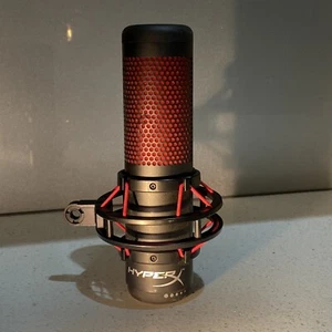 HyperX QuadCast Red LED USB Cardioid Microphone - Black - Picture 1 of 7