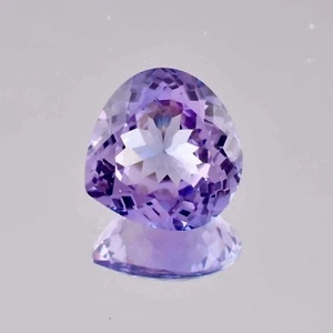 Piedra preciosa de zafiro ciruela Java natural bicolor 16 x 16 mm 17,70 quilates certificado GIT - Imagen 1 de 7