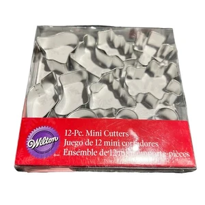 Wilton CHRISTMAS Mini FESTIVE Cutters Cupcake Fondant Baking Cookie Cake XMAS - Picture 1 of 3
