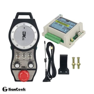 SWGP 6Axis Wireless MPG CNC Handwheel Pendant w/ Emergency Stop 100PPR f/ FANAC - Picture 1 of 8